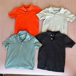 Kids Polo Shirt Set - Black, Gray, Orange, Blue